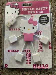 Hello Kitty USB Hub. Expands 1 USB Port Into 4 Connections - Picture 1 of 2