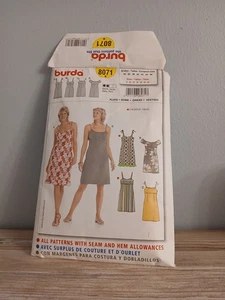 Burda Sewing Pattern 8071  Summer Strapy Dress Size 8- 20 - Picture 1 of 7