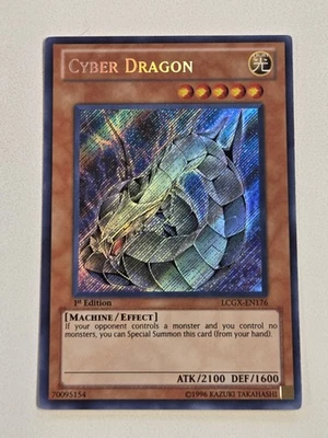Cyber Dragon LCGX-EN176 1st Edition Secret Rare Vintage Yugioh Alt Art VLP/NM - Image 1 of 4