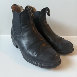 Botines Chelsea Blundstone de cuero negro con tacón para mujer EE. UU. 9,5 - Imagen 1 de 8