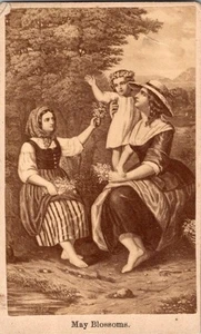 Family Group, Peasant Fashion, German ?, c1860s, CDV Photo, #4198 - Picture 1 of 2