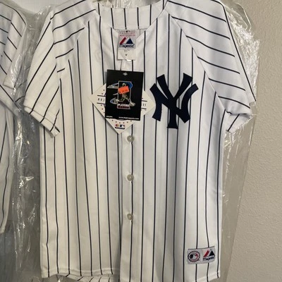 Majestic MLB New York Yankees Derek Jeter Pinstripe Jersey Size 2xl Brand New - Image 1 of 3
