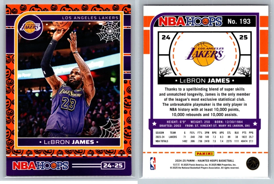 2024-25 Panini NBA Haunted Hoops ORANGE PUMPKIN Parallels #1-200 You Pick! - Image 1 of 1