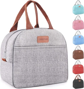 Bolsa de almuerzo para mujeres y hombres lonchera aislada para adultos, pequeña comida refrigeradora a prueba de fugas - Imagen 1 de 26