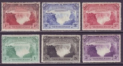 Rhodesia 1905 SC 76-81 MH Set Victoria Falls - Image 1 of 3