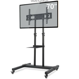 Mobile TV Stand with Height Adjustable&TILT Mount on Wheels for 32-70 inch TV - Picture 1 of 6