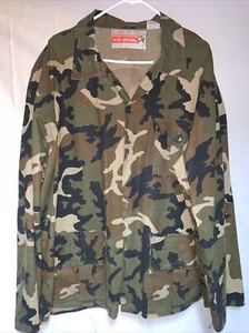Winchester Jacket Mens Medium Camo Military Hunting Hunter Button Up Long Sleeve - Picture 1 of 4