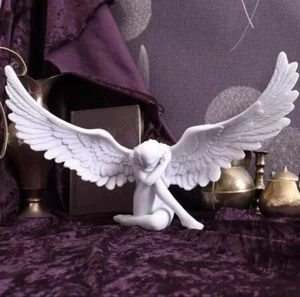 Figura Ángel Alas de la Redención Blanca 3D Resina Estatua Hogar Arte Decoración Stock en EE. UU. - Imagen 1 de 8