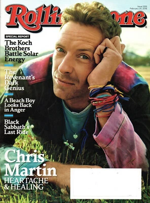 ROLLING STONE Magazine February 25 2016 Chris Martin Mike Love Black Sabbath - Image 1 of 3