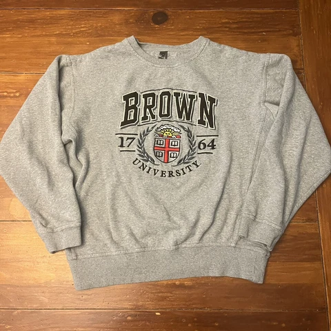 Brown Univetsity Embroidered Crewneck Sweatshirt Womens Size Small Ouray￼ Cover