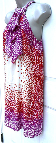 VALENTINO ABITO ROMANTICO BCBG MAXAZRIA SETA CUORE TASCHE TG S NUOVO