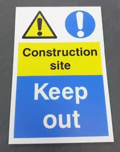 Insegna di sicurezza cantiere - ""Keep Out cantiere"" - 4 mm Correx - Foto 1 di 3