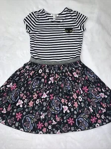 Jessica Simpson Cotton KnIt Dress S/S Girls Sz S 6-7 Cat Pocket Pleated Skirt - Picture 1 of 12