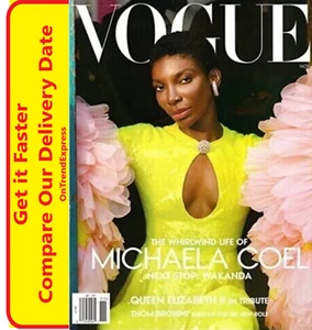 Revista Vogue de EE. UU. noviembre de 2022 con el torbellino de la vida de Michaela Coel - Imagen 1 de 4