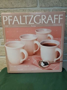 Pfaltzgraff Collector Series Aura 4 Piece Mug Set 55-289 Retired Deadstock New  - Picture 1 of 6