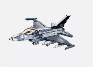 Building Blocks Military MOC F-16C Falcon Fighter Jet Aircraft Bricks Model Toys - Picture 1 of 13