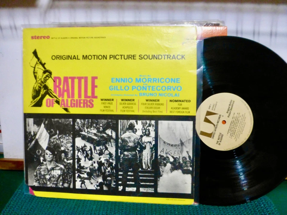 SOUNDTRACK ENNIO MORRICONE & GINO PONTECORVO BATTLE OF ALGIERS. NM   LP - Image 1 of 1