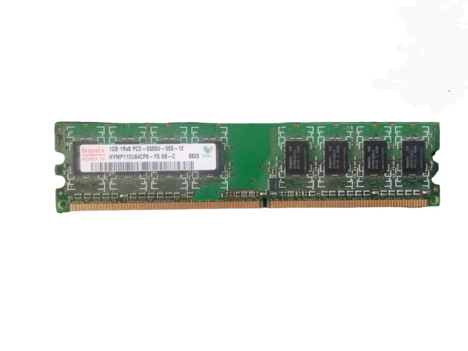 Hynix 1GB Memory, Ram, PC2-5300U 667MHz - Image 1 of 1