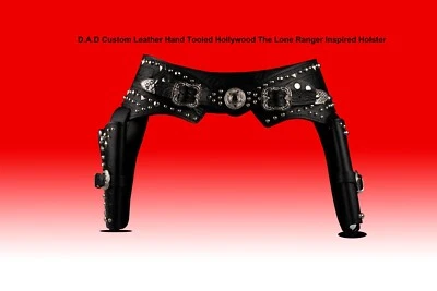 Cowboy Leather Gun Holster SaSS Studed Gun Holster Western Holster For Hunting - Image 1 of 4