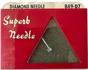 Agujas de repuesto de diamantes 849-D7 Pfanstiehl vintage década de 1970 (NUEVAS Y SELLADAS) - Imagen 1 de 7