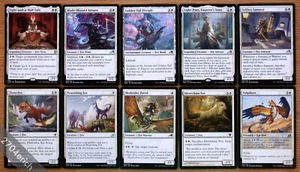 Set 10 Different White Fox Creatures *NM* Magic MTG Light-Paws, Emperor's Voice - Picture 1 of 3