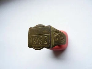 Anillo búlgaro cobre de 1883 - Imagen 1 de 3