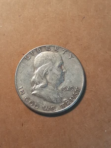 1949 FRANKLIN HALF DOLLAR - Picture 1 of 2