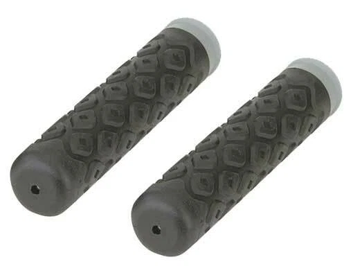 ¡ORIGINAL! AGARRES DE GOMA M.T.B 7/8 LARGO 130MM DIAMANTE EN GRIS/NEGRO. Foto 1 de 1