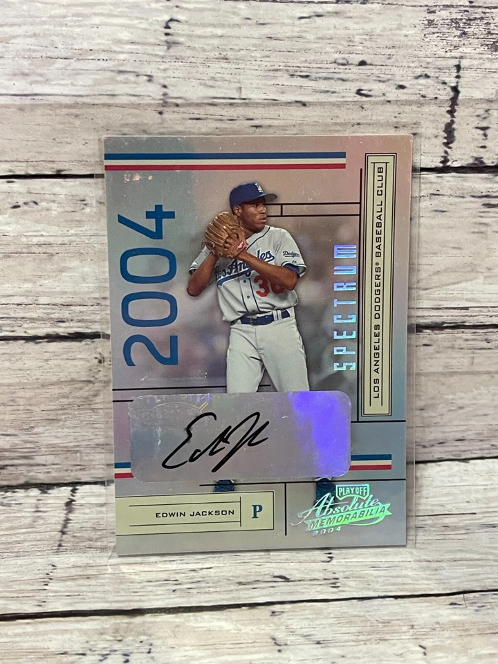 Absolute Memorabilia Autograph Spectrum #104 2004 Edwin Jackson 042/100 Foto 1 de 1