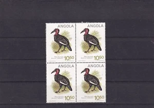 SA24d Angola 1984 Birds - Southern ground hornbill, mint block of 4 - Picture 1 of 1