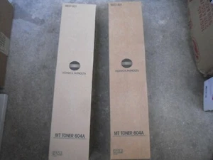 2 X Genuine Konica Minolta DI650 Di551 Di5510 Di7210 COPIER 604A Toner 8937-801 - Picture 1 of 1
