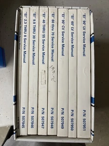 JOHNSON EVINRUDE OMC EI Outboard Service Manuals COMPLETE SET Vtg 1990 - Picture 1 of 7