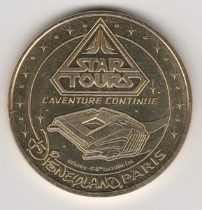 A- 2024 TOKEN MEDAILLE MONNAIE DE PARIS -- 77 N°42 DISNEYLAND STAR TOURS - Foto 1 di 2