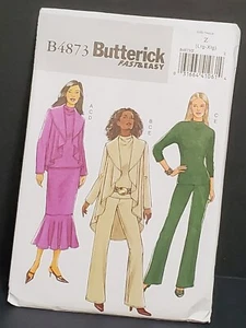 Butterick B4873 Pantalones Acampanados con Clase, Falda Larga, Blusa Chaqueta SIN CORTAR LRG -XLG  - Imagen 1 de 11