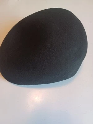 Gorra plana Stacy Adams negra hiedra mezcla de lana forrada blanca satinada adulto mediana Foto 1 de 3