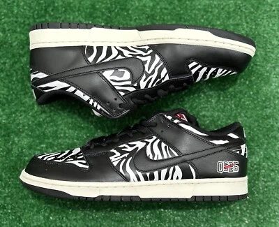 Brand New Nike SB Dunk Low Quartersnacks Zebra 2021 Size 13 With Original Box - Image 1 of 4