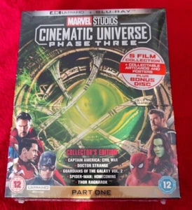 MARVEL STUDIOS CINEMATIC UNIVERSE PHASE 3 PART 1 BOXSET 4K UHD & BLU RAY SEALED - Foto 1 di 2