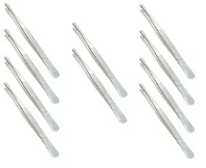 10 Russian Tissue Forceps 6" Surgical Dental Instruments Stainless Steel  - Picture 1 of 5