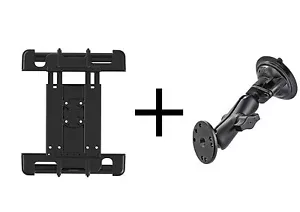 RAM Suction Cup Mount for iPad Ver 1-4, Air 4 & 5, Pro 11 More, use w/case - Picture 1 of 6