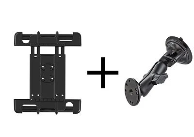 RAM Suction Cup Mount for iPad Ver 1-4, Air 4 & 5, Pro 11 More, use w/case - Image 1 of 4