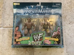WWF The Rock & Owen Hart Wrestlemania 2 Tuff 3 Figuren 1998 JAKKS Pacific - Bild 1 von 9