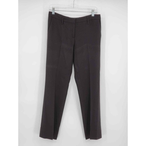 Pantaloni da lavoro neri Prada neri a pieghe neri taglia 10