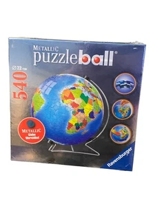 Ravensburger Metallic Globe Puzzleball 540 Pieces NEW & SEALED - Picture 1 of 2