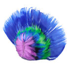 Unisex Mohawk Hair Multi Coloured Punk Rock Wig Cosplay Halloween Party Dress