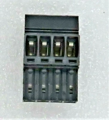WEIDMULLER 1638800000 DIGI P/N: 281-1020-ND CONN PLUG TERM BLOCK 4POS 5-PC LOT - Image 1 of 4