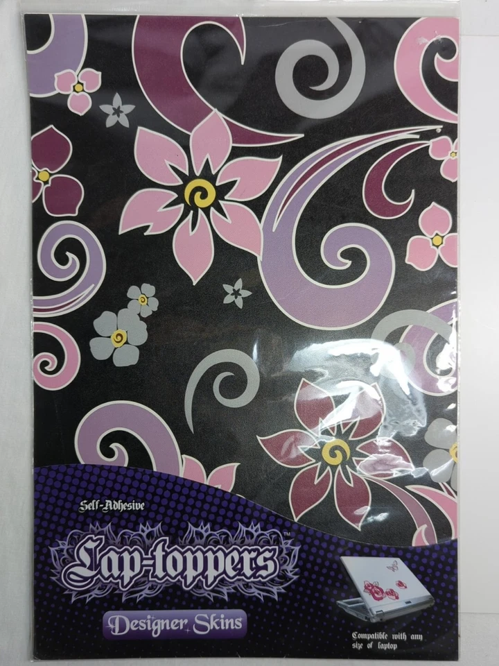 Laptop Skin Vinyl Decal Self Adhesive Floral Fits Any Laptop by Lap-Toppers - Image 1 of 4