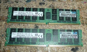 64GB (2 x 32GB) SK Hynix PC4-2133P DDR4 RAM ECC Server Registered HP 774174-001 - Picture 1 of 1