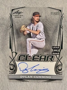 2023 Leaf Trinity DYLAN CUMMING CLEAR GREEN AUTO RC 11/25, GIANTS - Picture 1 of 2