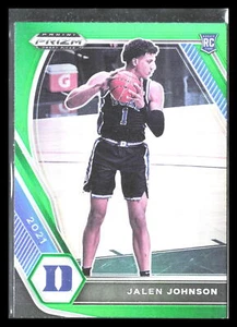 Jalen Johnson 2021 Panini Prizm Collegiate Draft Picks #10 verde - Imagen 1 de 2