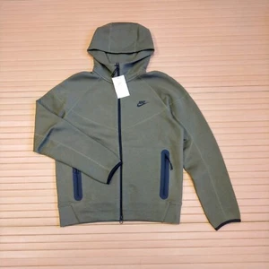 Nike Tech Fleece Hoodie Small S Green Men's Sportswear Wind Runner RRP £109 - Picture 1 of 10